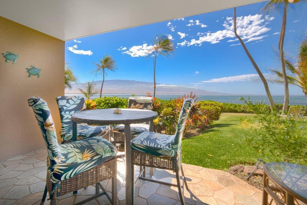 Stunning Maui Direct Ocean Front On The Beach, Walk To Beach From Condo, Watch Turtles, Whales, Ac In All Rooms Ocean View Pool And Spa Wailuku Экстерьер фото